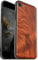 Carveit Étui de Bois Compatible en iPhone SE 2022 & SE 2020 en Coque [Etui en Bois et TPU Silicone] pour iphone 8 téléphone de Protection Coque (Rosé-Façon Bois Brut)