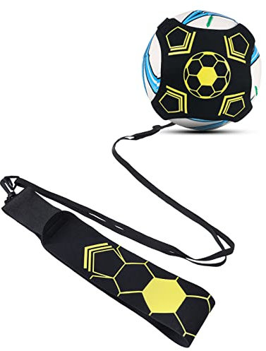 Dacitiery Football Kick Trainer, Soccer Training Aid with Flexible Adjustment Belt, Hands Free Football Training Equipment, Fits Ball Size 3 4 5