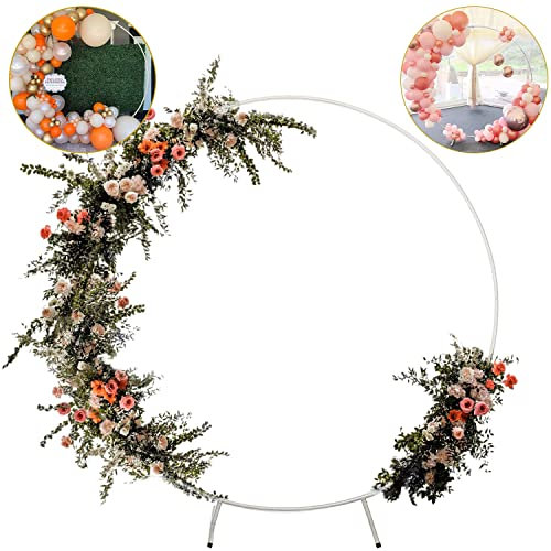 1.8M Metall Luftballon Bogen Kit,DIY Gebogene Bögen,Eisen Hochzeitsbogen,DIY Metall Runde Ballon Bogen Girlande,Runder Ring Ballonbogen Kit,Blumen Deko für Geburtstag Party,Hochzeit,Weihnachten