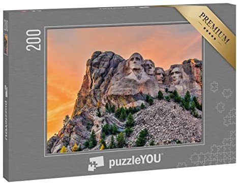 puzzleYOU: Puzzle 200 Teile „Mount Rushmore National Memorial, South Dakota, USA“
