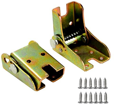 Klapptischbeinscharnier， 90° selbstverriegelndes Scharnier Stütztisch-Klappbein Unsichtbares Bein Möbelzubehörverbinder (2 Scharniere)