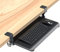 BONTEC Small Under Desk Keyboard Tray, 508x300mm Pull Out Keyboard Shelf and Mouse Platform, C Clamp Slide-Out Keyboard Drawer Under Desk, Ergonomic Typing Stand, Black, 5kg Load, Easy Install