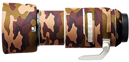 easyCover - Lens Oak - Objektivschutz - Schutz für Ihr Kameraobjektiv - Canon RF 70-200mm F2.8L is USM - Braune Camouflage