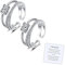To My Daughter Ring Geschenk Strass Spinner Fidget Anxiety Ring Einstellbarer Drehgelenk Meditationsring für Tochter Inspiration Tochter Ringe, Kupfer, Autre