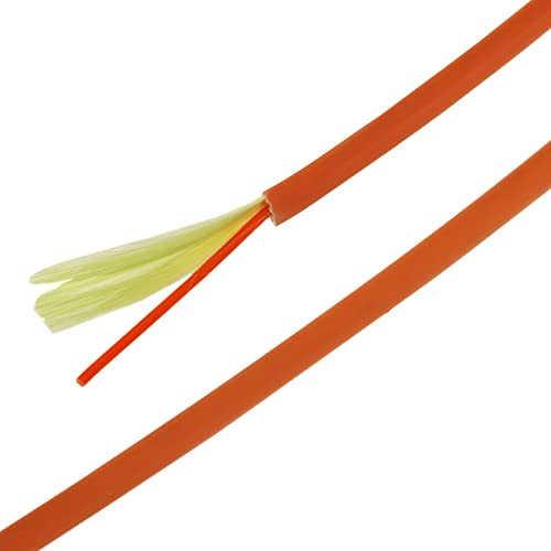 CableMarkt - 50/125 Multimode-Simplex-Glasfaserspule mit einem Durchmesser von 3,0 mm und Einer Länge von 500 m