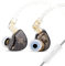 Linsoul TANGZU Wan'er S.G HiFi - Auriculares intraurales con diafragma de Pet de 10 mm con Forma ergonómica, Cable Trenzado OFC Desmontable de 2 Pines (Negro, con micrófono)