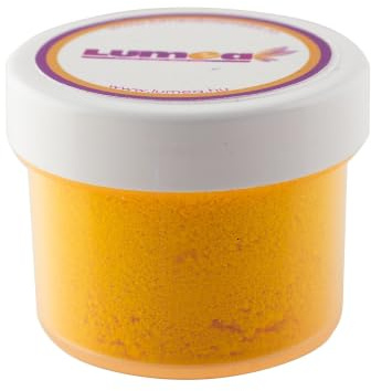 Dekozauber24 Lebensmittelfarbe Pulver, fettlöslich, 2-4g Dose für Fondant, Marzipan, etc. Backzubehör Tortendekoration (Kanariengelb)