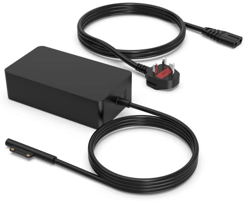 65W Surface Pro Charger for Microsoft Surface Pro 8/X/7/6/5/4/3,Surface Book 2/1,Surface Laptop 5/4/3/2/1 Studio,Surface Go Tablet Support Both Microsoft Surface Book Laptop Charger