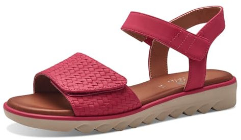 Jana Softline 8-28265-42 556 Fuxia Flache Sandale Komfortable Mehrweite Alltagsschuh Festlich Elegant, Sandalias Planas Mujer, Fucsia, 38 EU Ancho