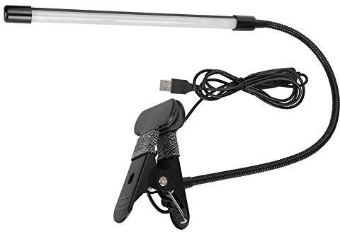 LED Tischleuchte mit flexibler Schwanenhals-Arm, stufenlos dimmbarer Helligkeit & kalt/warm Lichtwechsel, USB-Anschluss für Schreibtisch, Nachttisch, Regal geeignet für Büro, Schlafzimmer, Studierende