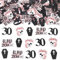 JOYMEMO 200 Pieces Rip to My 20s Confetti, Rose Gold and Black 30th Birthday Decorations for Her Women, Double Sided Death to My Twenties Confetti Scatter Table Decor, Funeral Themed Bday Party