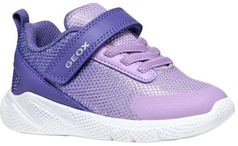 Geox B SPRINTYE Girl A, Scarpe da Ginnastica Bimba 0-24, Viola, 20 EU
