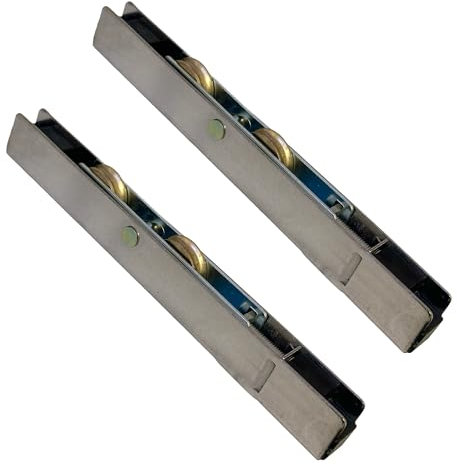 Ruedas correderas de acero inoxidable para puertas de aluminio de madera de uPVC estilo Eurogroove autonivelante