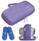 BOMKEE Estuche de Viaje para Insulina, Bolsa Organizadora Aislada para Medicamentos Refrigerados, Estuche para Llevar Bolsa de Almacenamiento con 2 Paquetes de Hielo