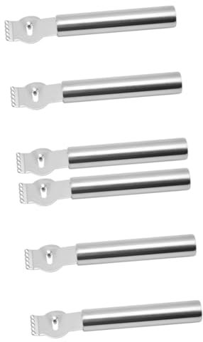 Cabilock 6 Piezas Pelador De Naranjas Exprimidor De Naranjas Rebanador De Zanahorias Rallador De Limón De Cocina Exprimidor Manual Rallador De Comida Herramienta Acero Inoxidable Familiar