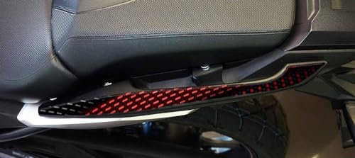 ADESIVO RESINATO EFFETTO 3D, PER MOTO COMPATIBILE CON HONDA NC 750X ROSSO (PROTEZIONI MANIGLIE)