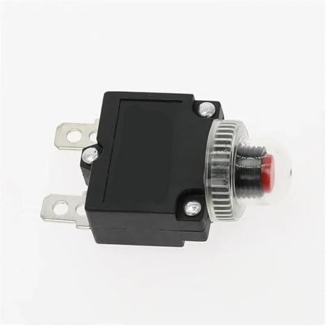 5Pcs 2A 3A 5A 6A 7A 8A 10A 15A 20A 25A 30A Circuit Breaker Overload Protector Switch Fuse Cap MQXFCZUX(ST-1 w Cap,7A)