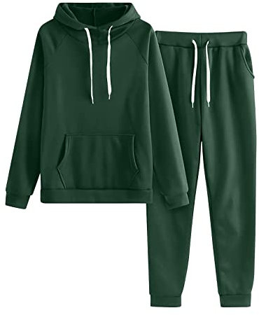 HAOLEI Tuta Donna Sportiva Completa Invernale Tuta Leggero In Calda Morbida Comoda Set Da Ginnastica Jogging Tracksuit Fitness Felpa Con Cappuccio E Pantalone Palestra Donna Tuta Felpata per la Casa