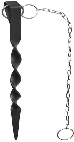 Kalastussaari 13 Zoll Regenkettenanker mit 17 Zoll Kette, Spiraleisen -Regenketten -Rinnenadapter, wetterfeste Regenketten für Dachrinnen draußen, Regenkette Anker