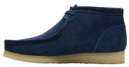 Clarks Men's Wallabee Boot Chukka, Ink Suede, 9.5 UK