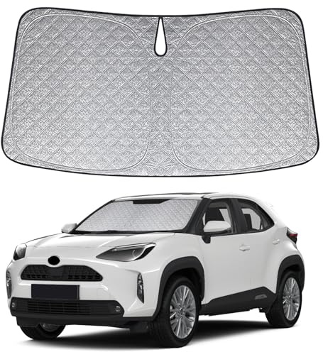 Parasol para Coche Parabrisas Reemplazo para Toyota Yaris Cross 2020-2024, Plegable Parasol para Parabrisas de Coche, Bloquea El 99% de Los Rayos UV y Mantiene Fresco El Vehículo