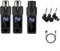 Lecreatekit Système de microphone sans fil émetteur-récepteur, émetteur-récepteur de microphone performance XLR pour une utilisation dynamique (2 pour dynamique)