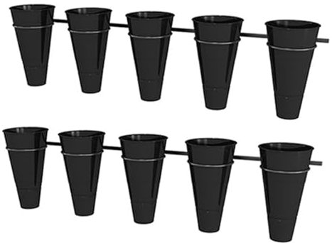 TWHZSAI Présentoir à Fleurs avec seaux en Plastique, Support décoratif pour Plantes, pour Magasin de Fleurs fraîches, conteneur Floral intérieur et extérieur, Support Mural pour Plantes et Support d