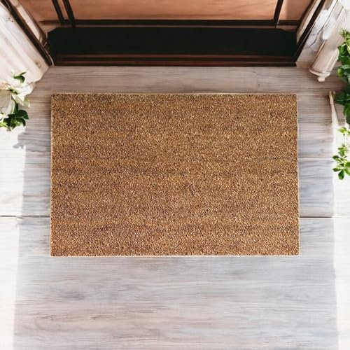Pro Home Door Mat 40x60cm – Non-Slip Coco Coir Door Mats with Latex Backing – Heavy Duty Door Mats Outdoor for Mud, Dirt and Moisture Protection in Garden, Patio, Garage or Entryway (1, 45x75cm)
