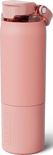 BrüMate Rise 750ml Insulated Water Bottle With Straw, 100% Leakproof | 25oz Stainless Steel Sports Water Bottle, Gym or Travel, Durable Straw, Keeps Drinks Ice-Cold All Day, (Guava)