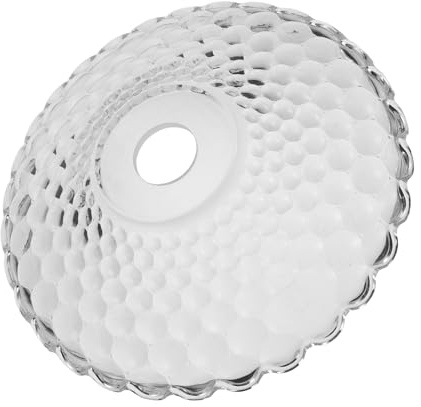 LOLIPPYY Paralume in Vetro Vintage Ricambio per Lampadario Piatto Retrò Accessorio Decorativo per Lampadario Sospeso su Tavolo o Pavimento