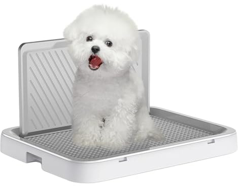 Hundeklo Hundetoilette, Welpentoilette, Hundetrainings-Toilette Mit Wandsäule, Welpenklo Haustiertoilette, Haustiere Hundetrainings Toilette, Hunde Pad Mit Tablett, 50.5×39cm