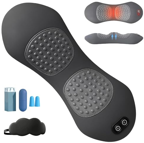 Vertebra 3-in-1 Fusion Massager, Triple Fusion Massagegerät, 135°-Goldene Krümmung, Wohltuende Wärme (42°c) Fördert die Durchblutung, verschafft Linderung bei chronischen Rückenschmerzen(Akku-Schwarz)