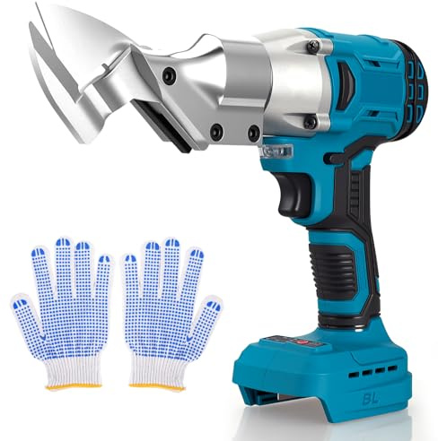 Cisailles à tôle sans fil compatibles avec Makita 18V, cisailles électriques sans balais pour la découpe de l'acier, cisailles électriques à batterie pour tôle, moquettes, cuir (batterie non incluse)