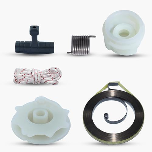Haishine Kit de reparación de Resorte de polea de Arranque de Retroceso para Husqvarna 137 142 235 236 240 530071966 530042095 Piezas del Motor de la Motosierra