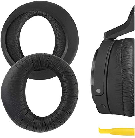 Geekria QuickFit Replacement Ear Pads for Sony MDR-RF6000/ 6500/7000/ 7100, MDR-DS6000/ 6500/7000/ 7100, XD150/ 200 Headphones Ear Cushions, Repair Parts (Black)