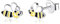 Gold Gala Ohrringe 925 Sterling Silber Mädchen Damen (Biene)