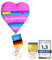 Pinata Party-Dekoration zum Befüllen mit Süßigkeiten für Kinder-Geburtstag Hochzeit Feier - (Herz)