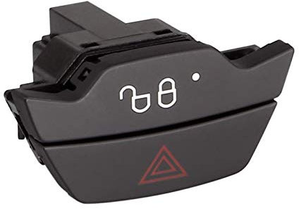 Schlauer-Shop24 Elektronischer Warnblinkschalter und Zentralverriegelung für Ford Focus DYB / Transit FCC/Tourneo FAC Custom/Fiesta Typ JA8, Schwarz, Druckknopf, Automatik