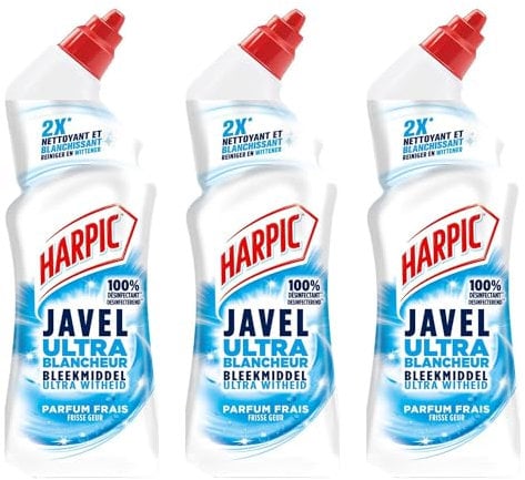 Harpic 3 x Toilet Gel Bleach 750ml