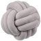 Hava Kolari Knot Kopfkissen Knotenkissen Plüsch Kissen Weiche Geknotetes Kissen Knoten Ball Kissen Dekor Bett Zimmer (20cm,Grau)