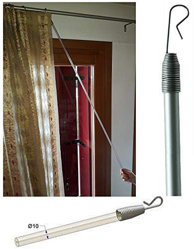 SHOWROOM VICIDOMINI Asta, Frusta guidatenda tiratenda in Acciaio Satinato 10 mm - 125 cm per Bastone