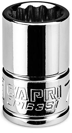 Capri Tools 7/16 in. Shallow Socket, 3/8 in. Drive, 12-point, SAE