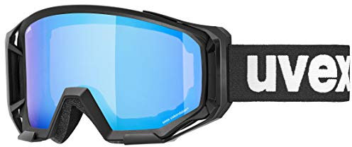 uvex athletic CV - Bike Goggle für Damen und Herren - konstraststeigernd - beschlagfrei - black/blue-green - one size