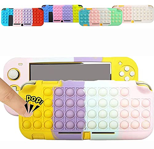Boîtier de Protection pour Nintendo Switch, Pop it Fidget Toys, Coque de Protection pour Nintendo Switch Lite, Anti-Rayures, Antichoc, Coque en Silicone Ultra-Mince