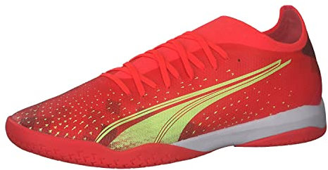 PUMA Ultra Match It Fußballschuh für Herren, Fiery Coral Fizzy Light Puma Schwarz, 46.5 EU