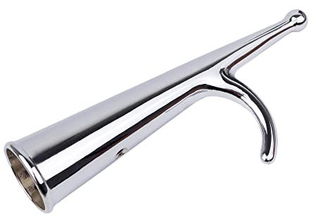 GATE 14 - Bootshaken aus verchromtem Messing, 190 mm lang, Ø Loch: 35 mm