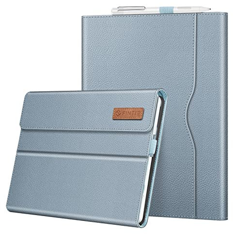 Fintie Hülle für Microsoft Surface Go 4/3 / 2 / Surface Go 10 Zoll Tablet - Multi-Sichtwinkel Kunstleder Schutzhülle mit Dokumentschlitze, Type Cover Kompatibel, Eisblau