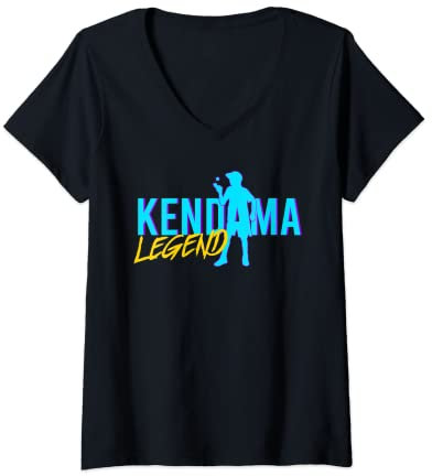 Damen Kendama Legend cooles japanisches Kendama T-Shirt mit V-Ausschnitt
