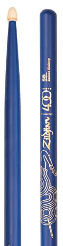 Avedis Zildjian Company Z5BACBU-400 Paire de baguettes 5BW à pointe de gland, édition limitée 400e anniversaire, Bleu