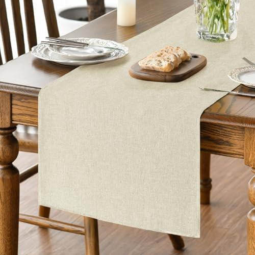 Artoid Mode Beige Herbst Tischläufer, Abwaschbar Küche Esstisch Tisch Dekoration Drinnen Urlaub Party Dekor 40x100 cm